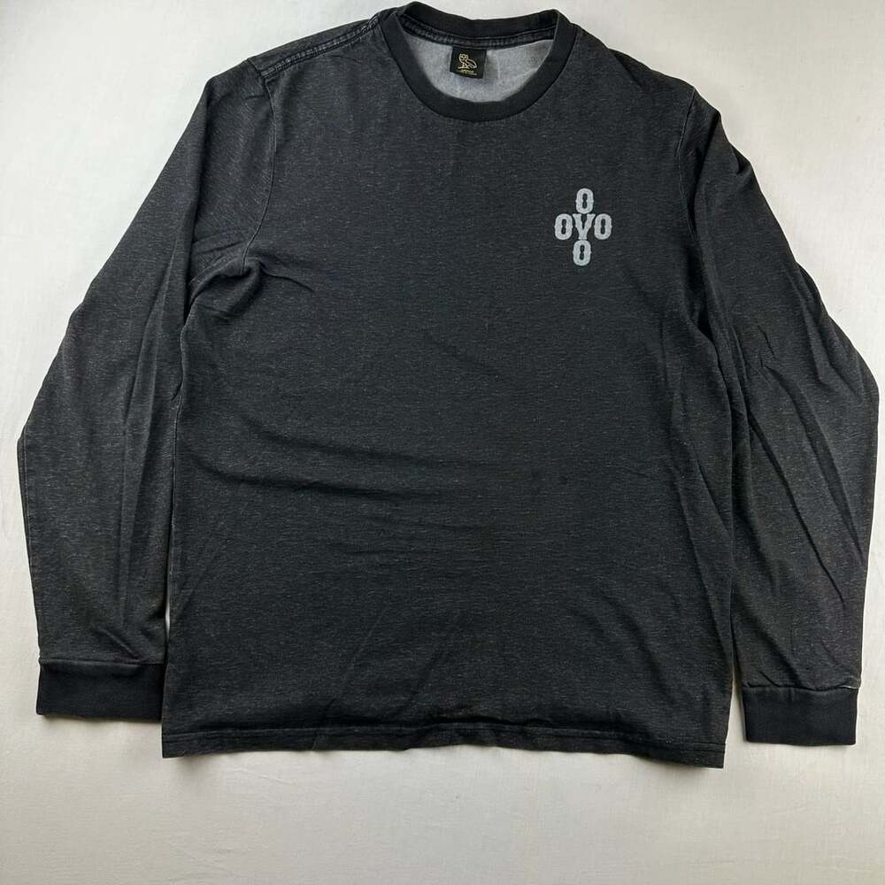 October's Very Own OVO Graphic Long Sleeve Shirt Black Medium